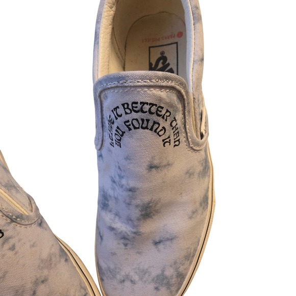 Vans Slip On Tie Dye Sun Embroidered Shoes Womens Size 6.5 Skippies Deck Sneaker - Picture 6 of 8